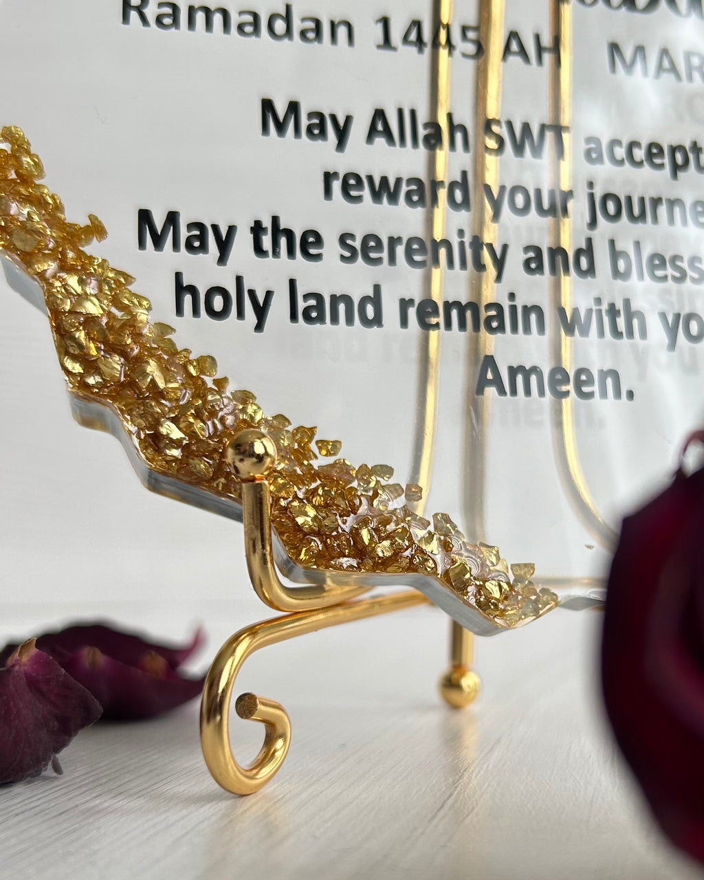 Crystal Clear Umrah Plaque