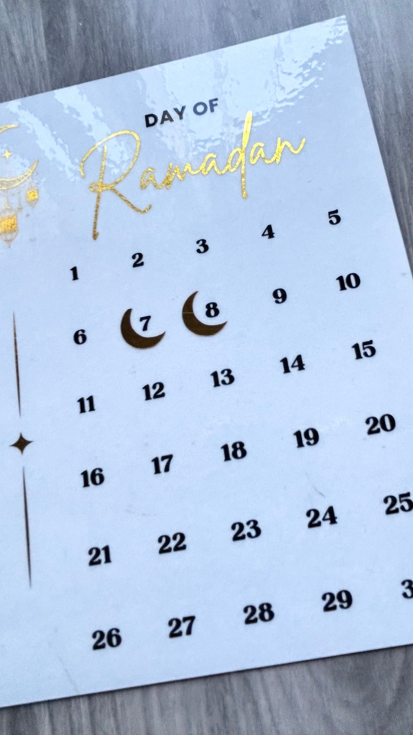 Ramadan Countdown & Dua Fridge Magnet