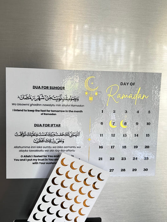 Ramadan Countdown & Dua Fridge Magnet