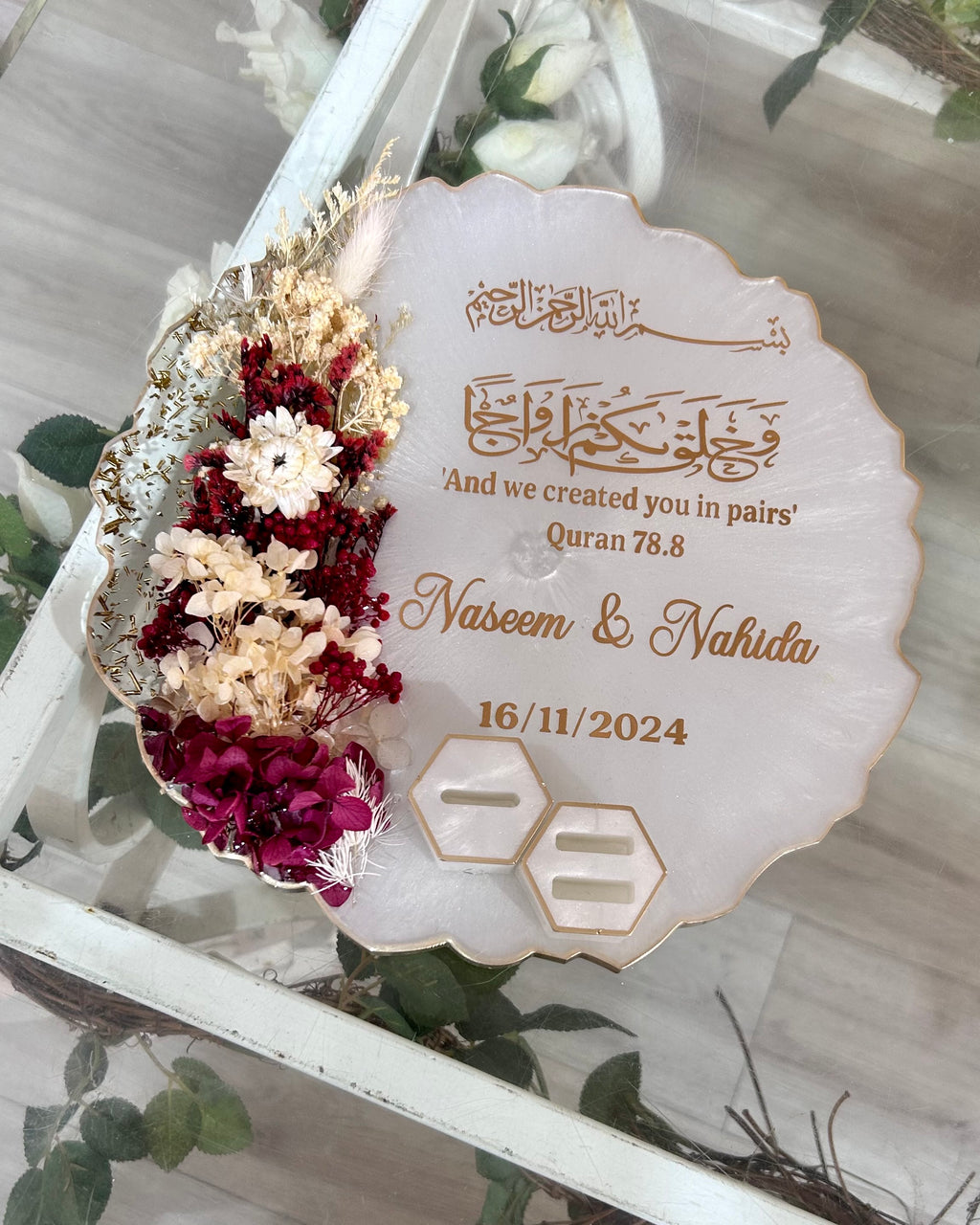 Nikkah ring plate