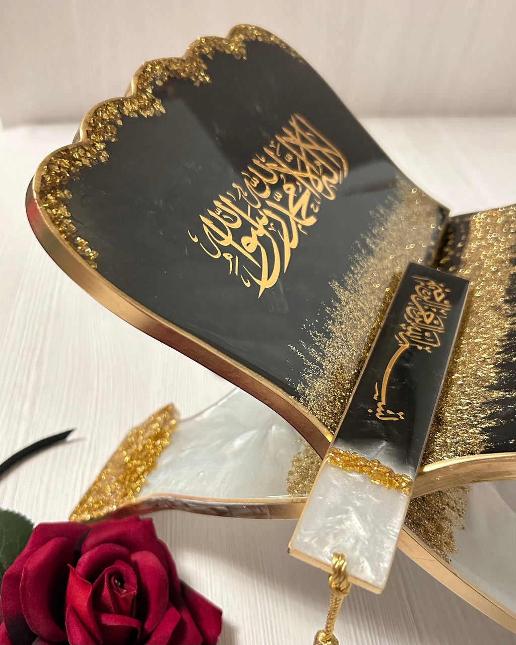 Golden Reverence Resin Quran Stand