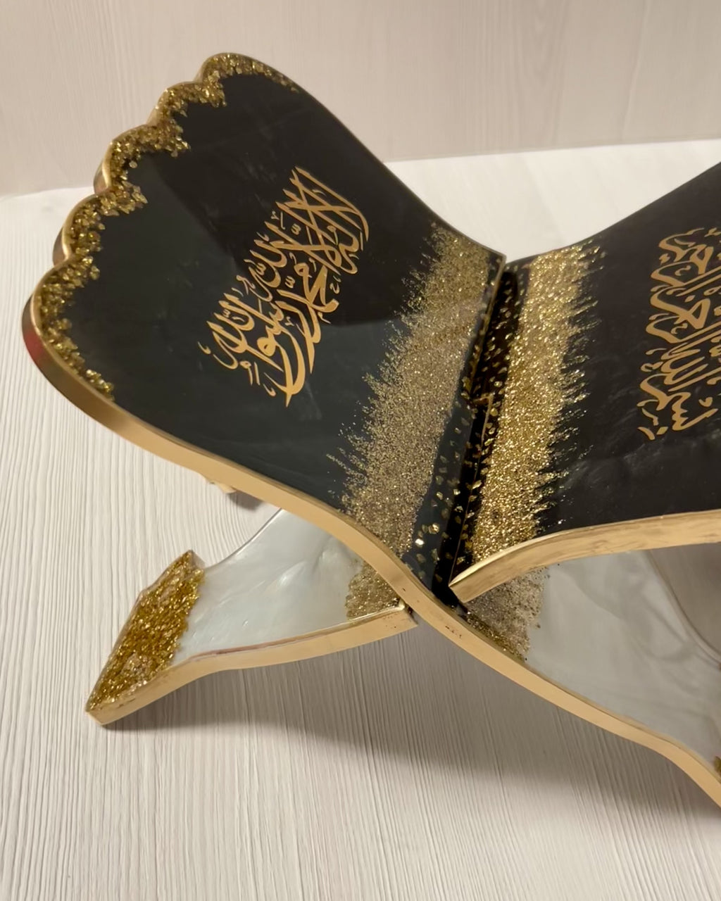Golden Reverence Resin Quran Stand